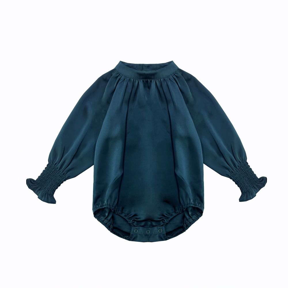Vintage Satin Collection – Baby Girls Romper