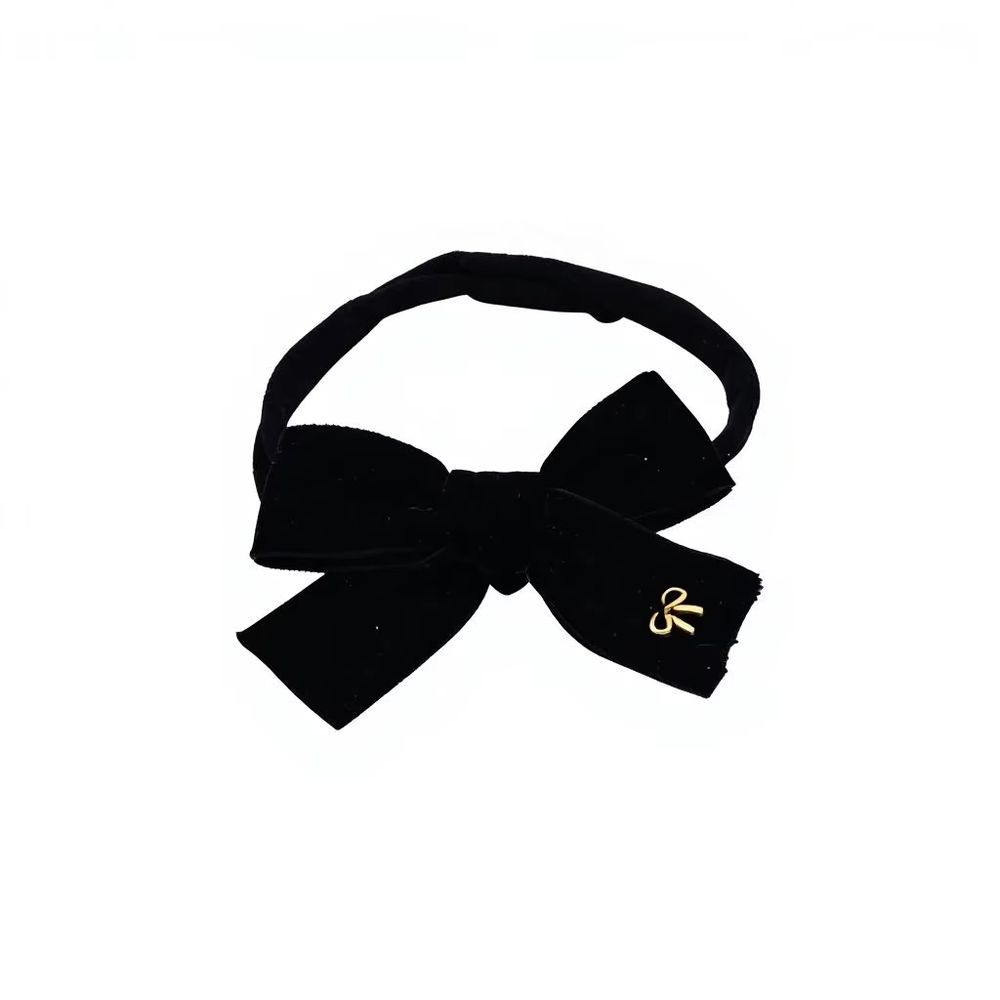Black Nylon Bow Headband – Ali Picks AW26