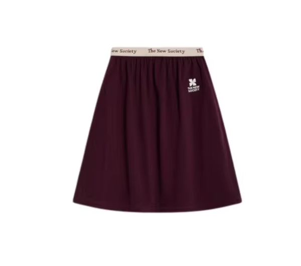 Girls' Burgundy A-Line Skirt