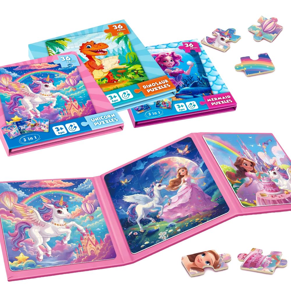 Magnetic Unicorn Puzzle – Dinosaur
