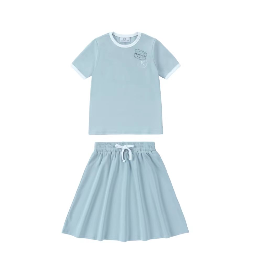 Ringer Stamp Jersey Cotton Collection – Short Sleeve Set