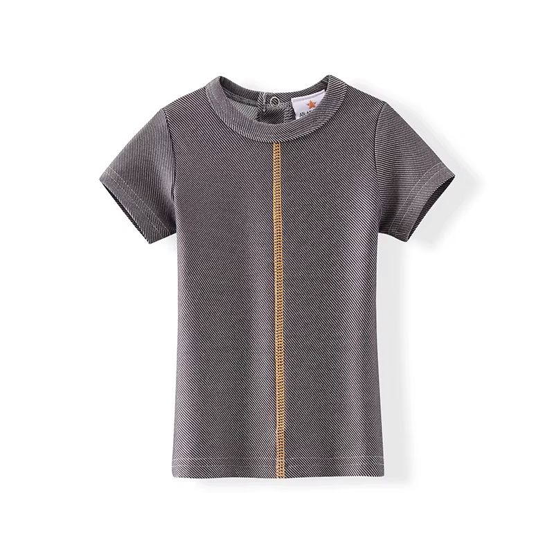 Colourful Denim Zipper Set – T-shirt