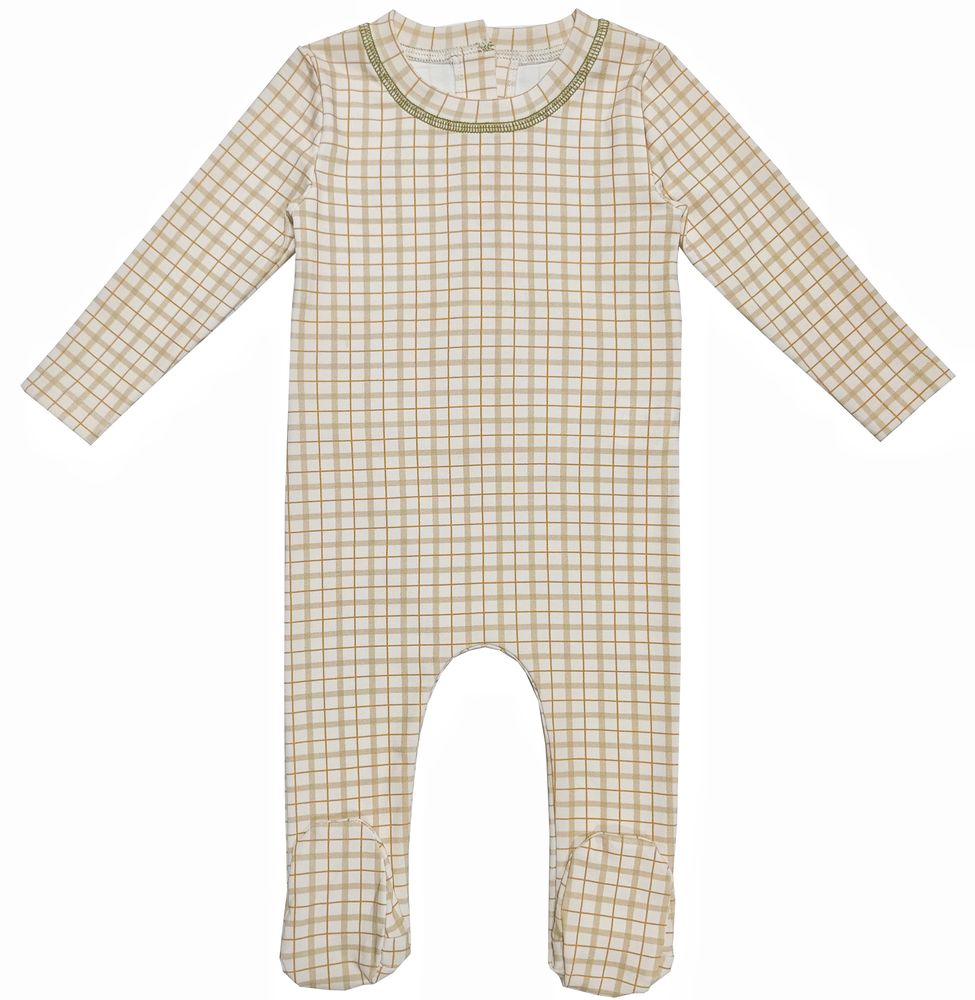 The Print Loungewear – Boy Plaid Romper – Ali Specials AW26