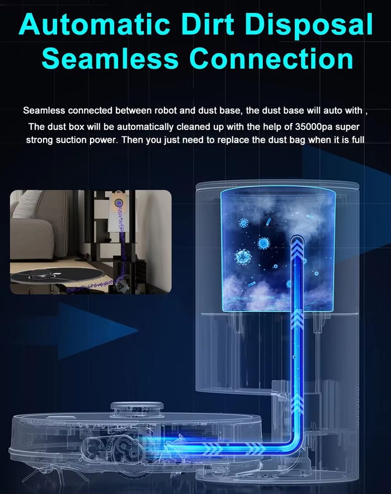 Smart Auto-Empty Vacuum Cleaner