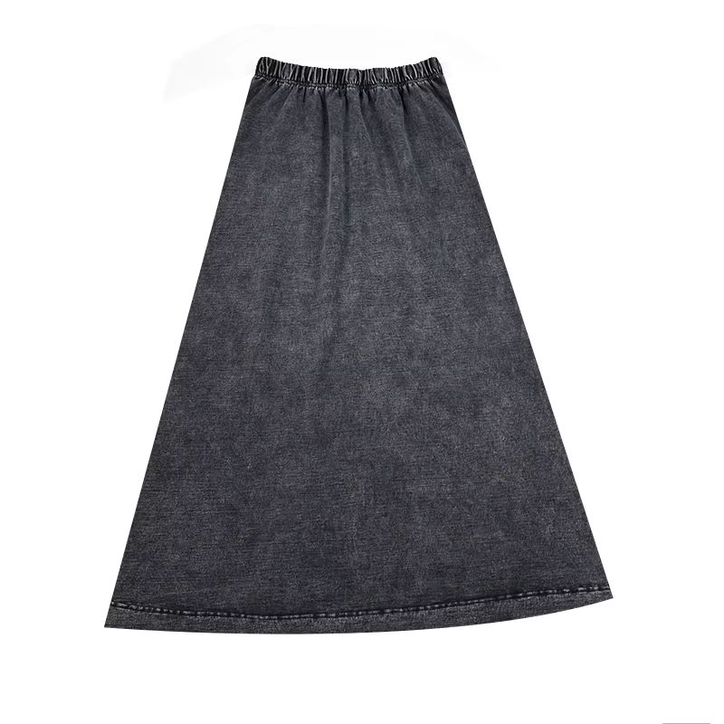Girls Denim Maxi Skirt