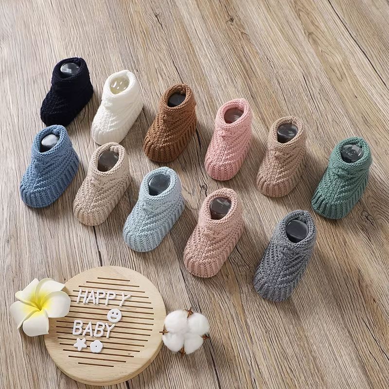 Newborn Baby Shoes Knitted Toddler Bedding Clothes Accessories 0-18M