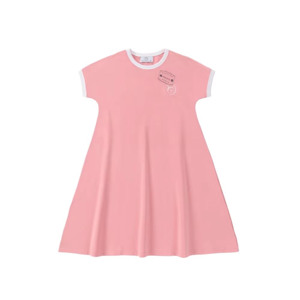 Ringer Stamp Jersey Cotton Collection – Short Sleeve Dress