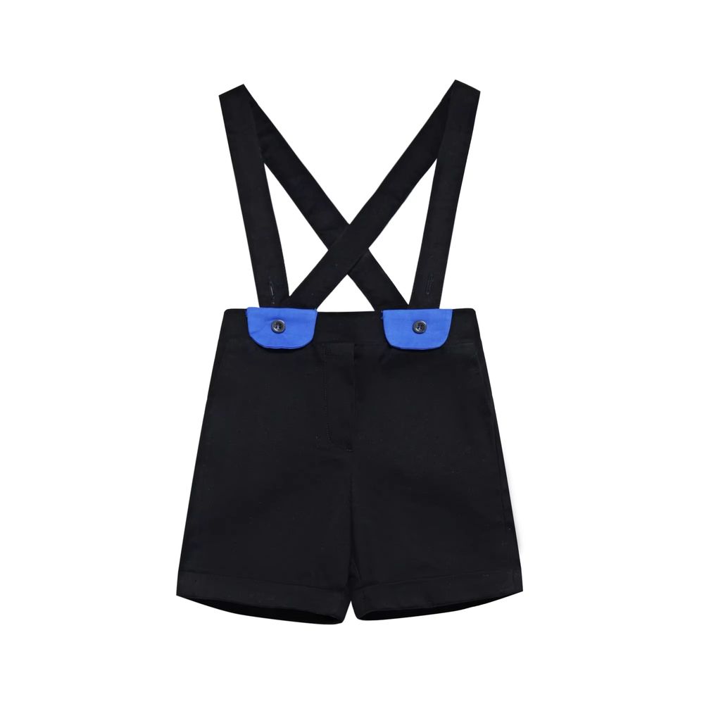 Elegant Blue Floral Collection – Baby Boy Suspender – Barcali AW26