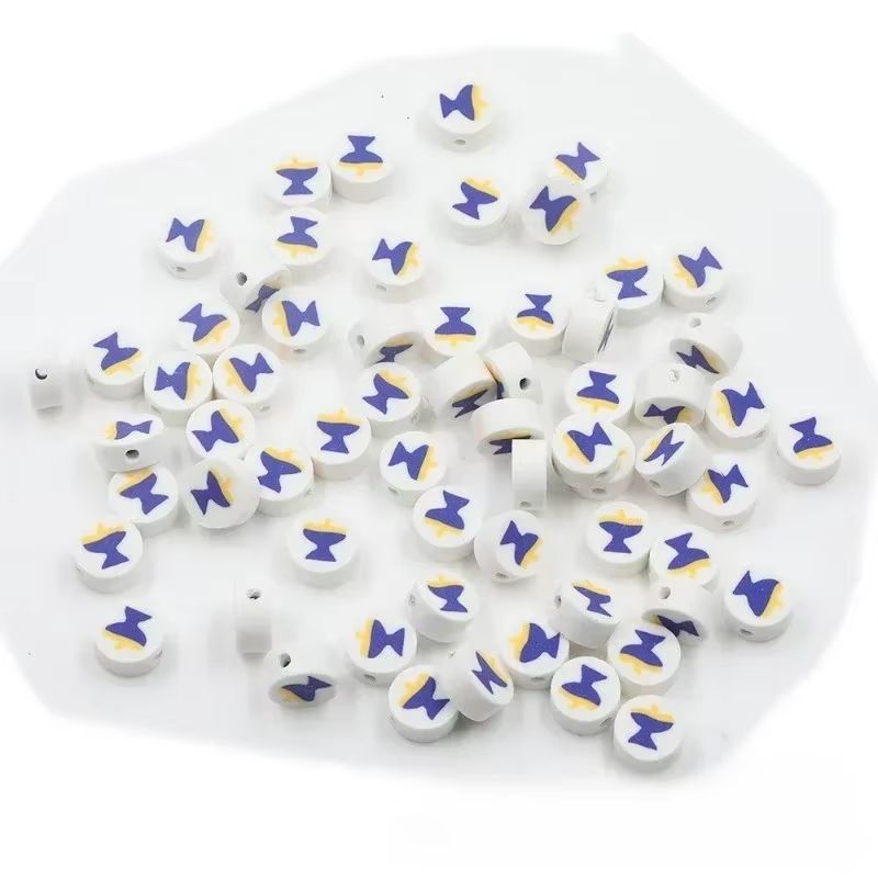 Chanukah Hebrew Letter Beads – White & Blue