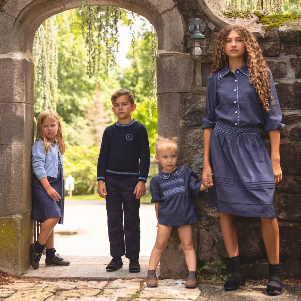 Indigo Bloom Collection – Boy Short Cardigan