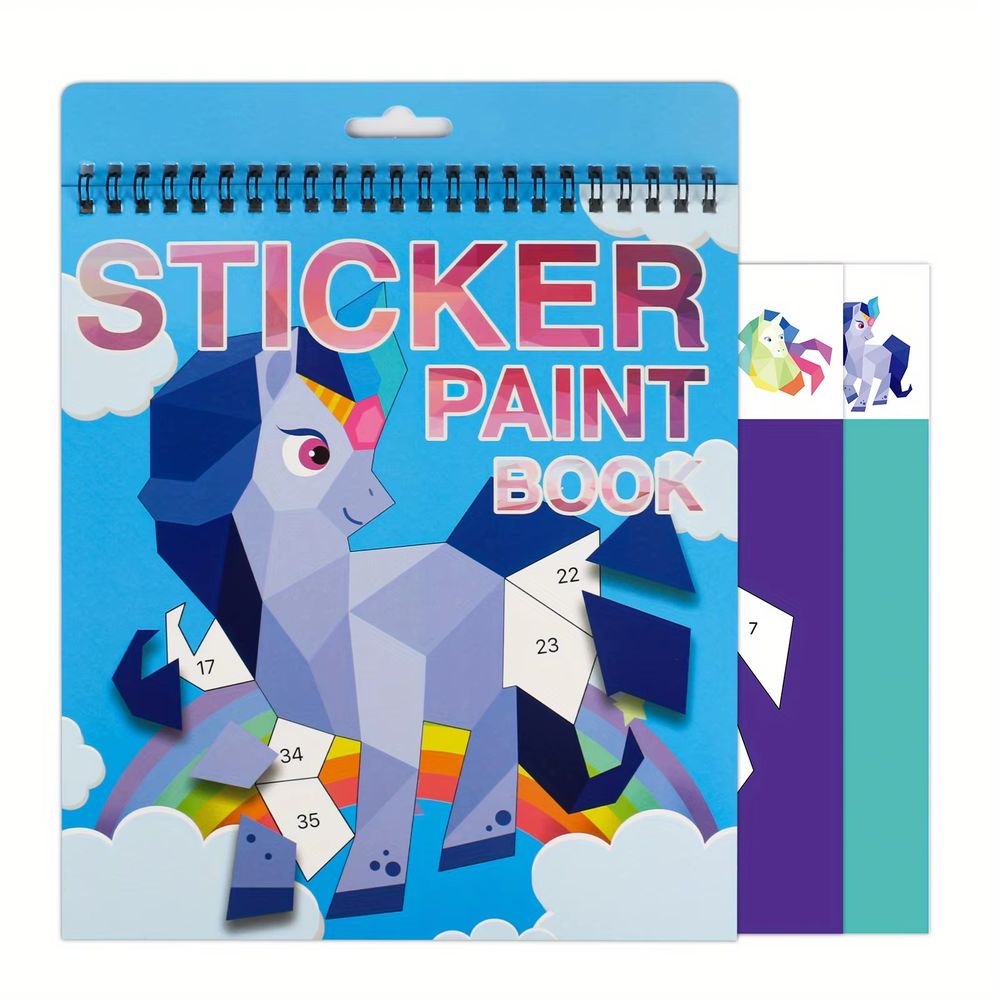 Sticker-by-Number Activity Book – Unicorns