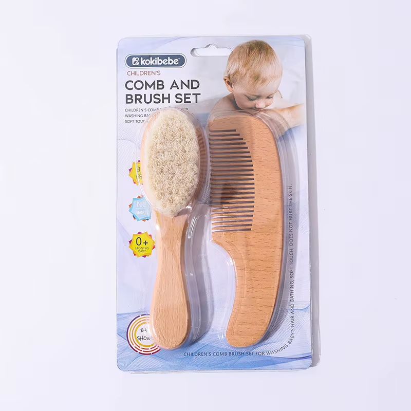 Perfect Baby Shower Gift 2Pcs Hair Brush Comb Set – Two-Piece Set