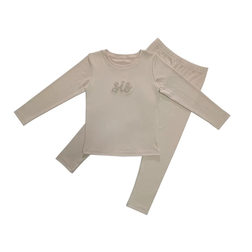 Sibling Loungewear Collection girl apricot set – Ali Plus AW26