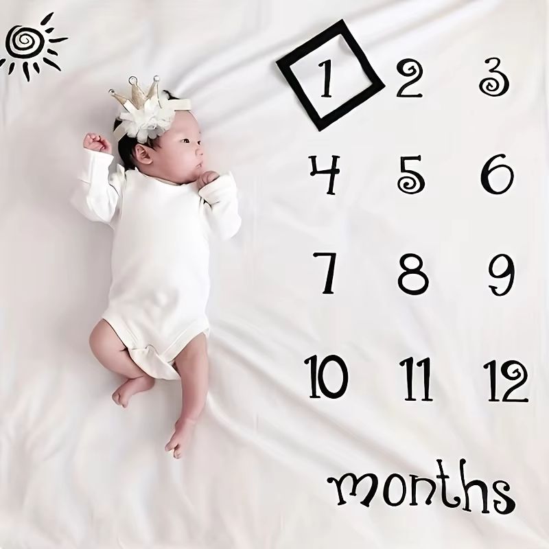 Baby Milestone Photography Backdrop