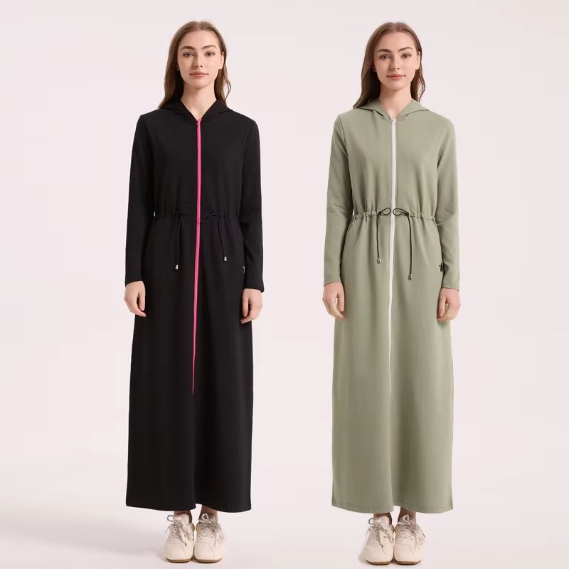 Ali Affordable – Black Dress Hoodie Maxi Dress