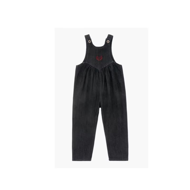 Blue & Black Denim – Black Baby Denim Overalls – Ali Picks AW26