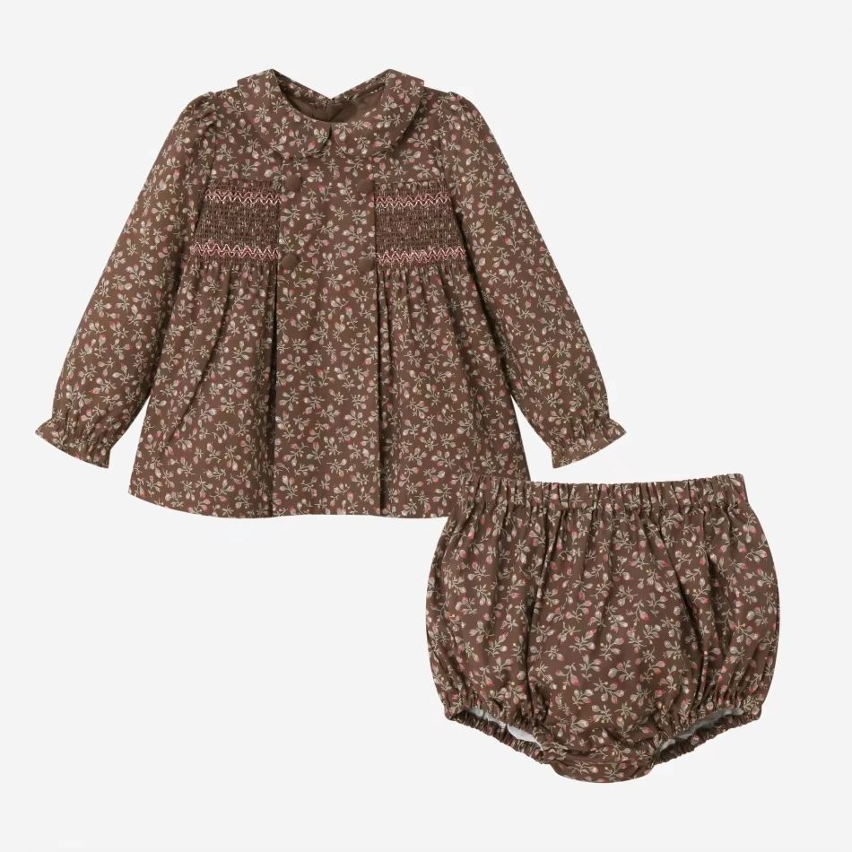 Brown Floral Collection – Floral Baby Set – Ali Specials AW26