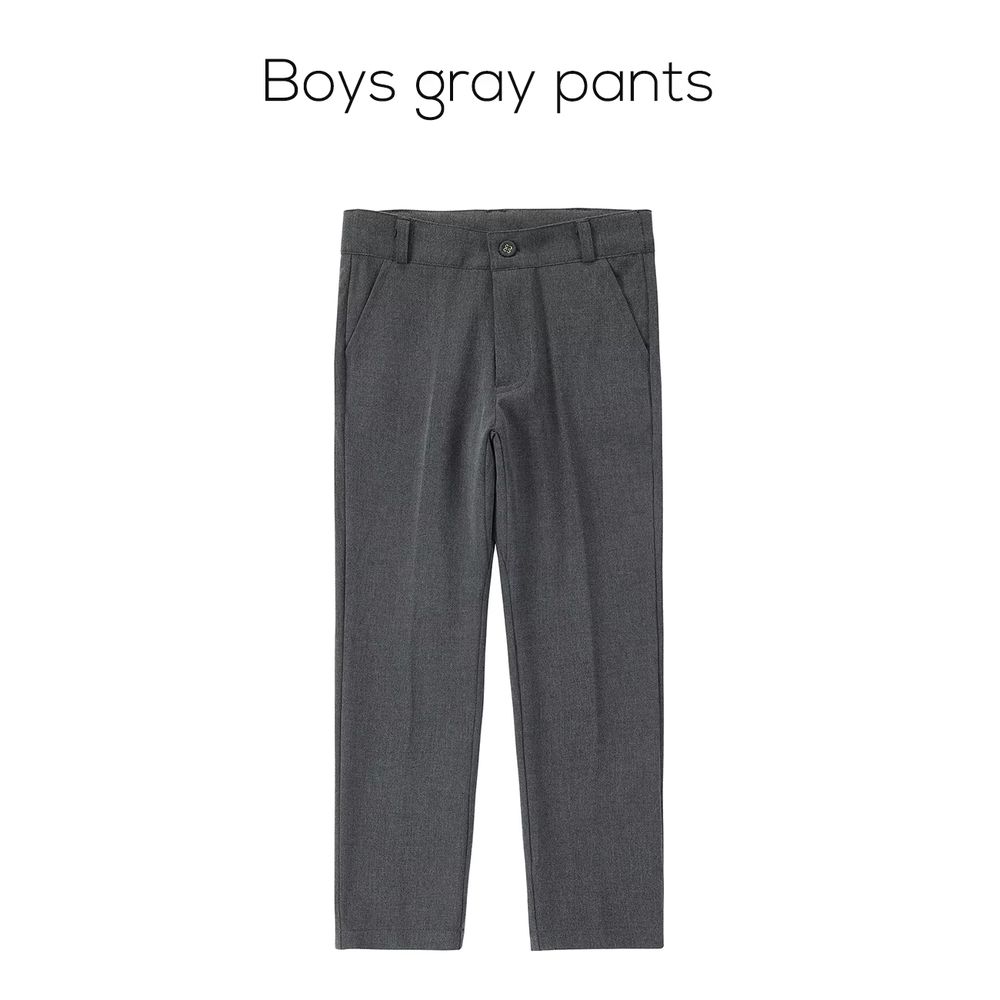Tea Time Collection – Boys Gray Pants