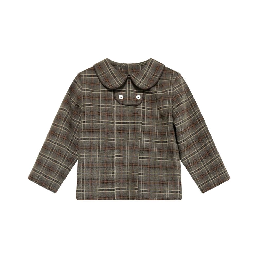 Chestnut Plaid – Baby Boys Shirt – Ali Plus AW26