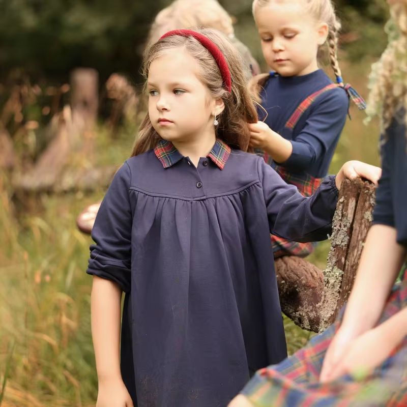 Prep Plaid Girls Jumper Dress