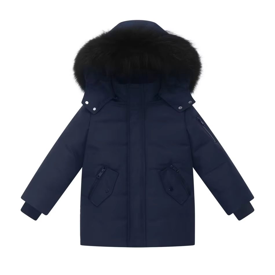 Navy Long Yeshiva Winter Coat β Ali Picks AW26