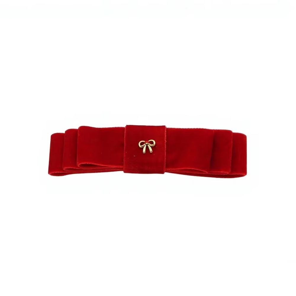 Red Velvet Bow Clip – Ali Picks AW26