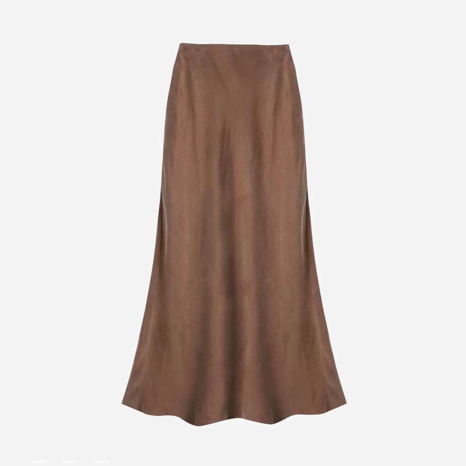 Cupro Skirt Collection – Brown Skirt – Ali Specials AW26