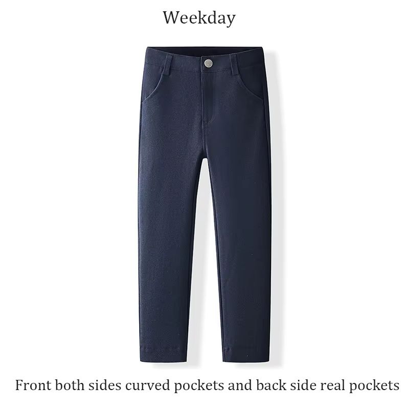 Black & Navy Stretch Trousers – Navy Weekday – Ali Affordable AW26