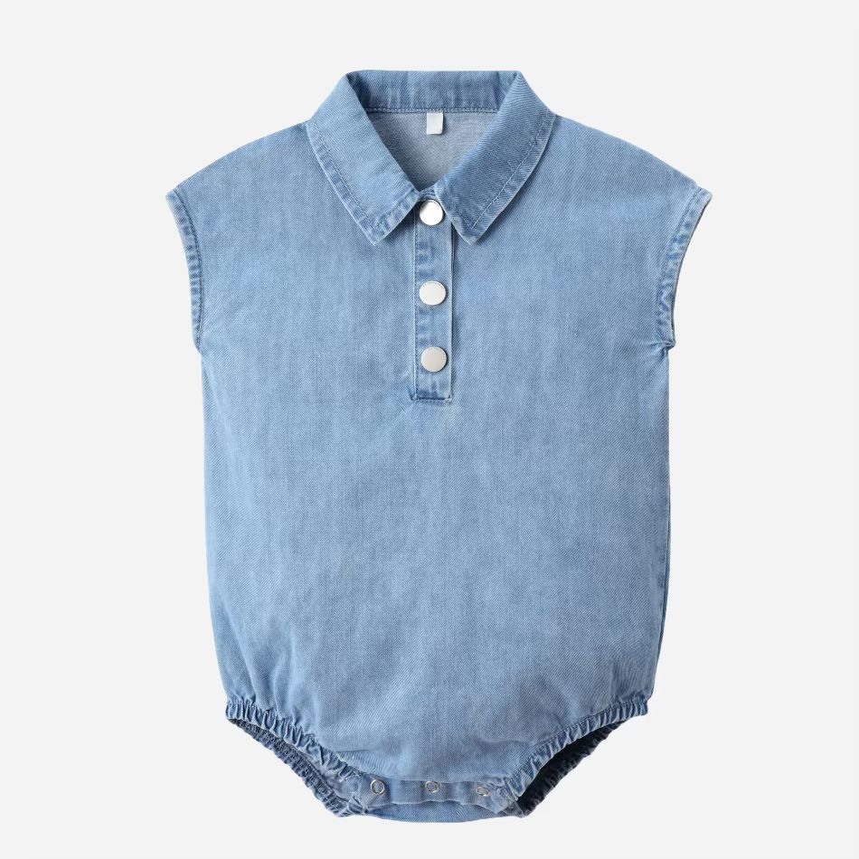 Blue Denim Collection – Boy Collar Romper
