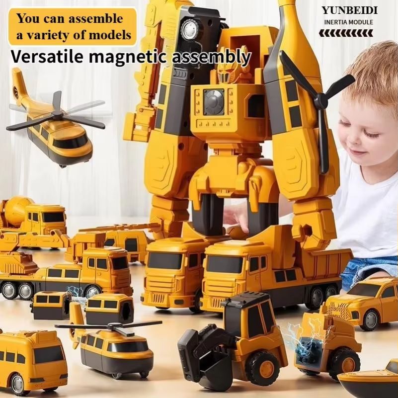 Magnetic Robot Car Set