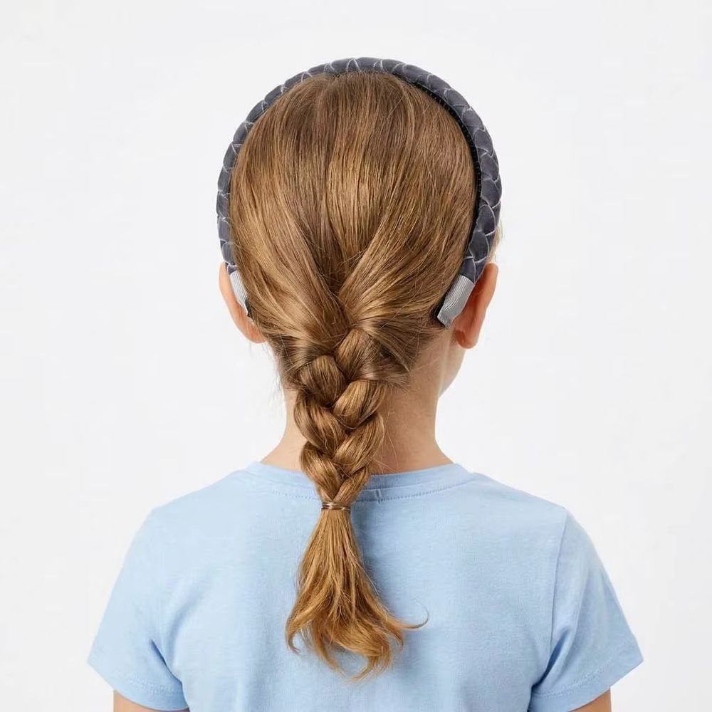 Navy Velvet Bow Headband