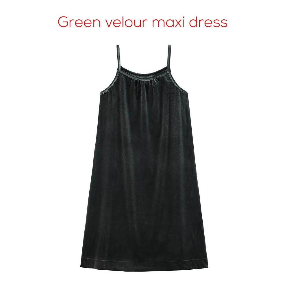 Teen Set Collection – Green Velour Set