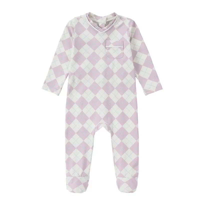 Argyle Pyjamas – Pink Footie