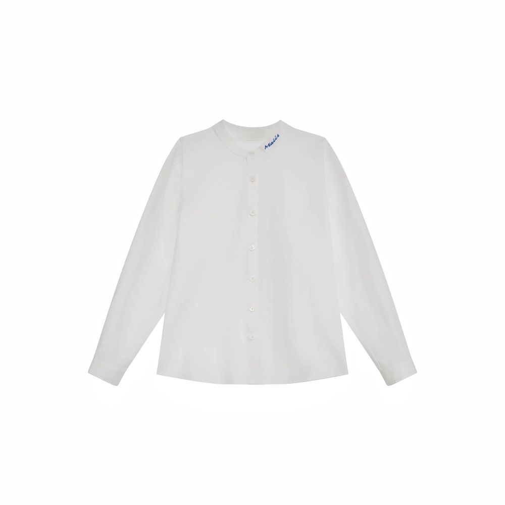 Burgundy Collection – Boys White Shirt – Ali Mali AW26
