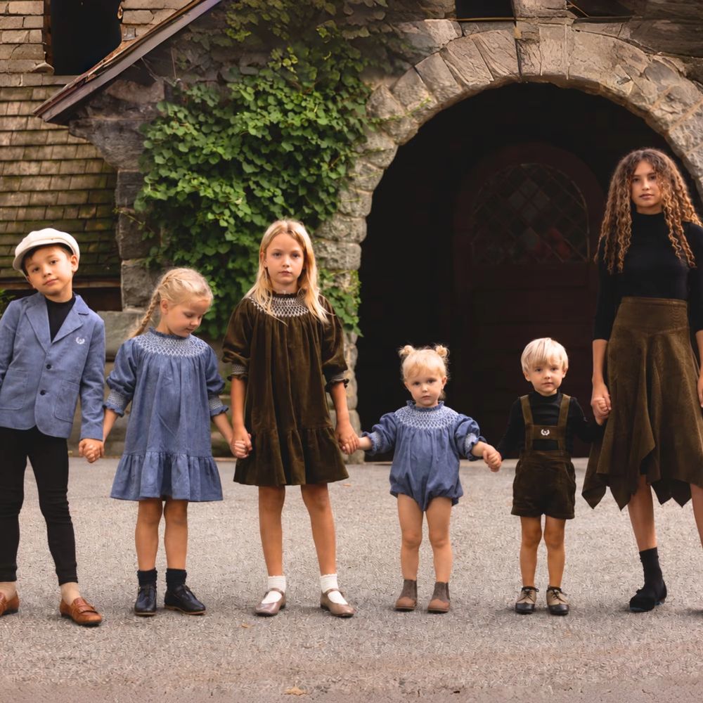 Deep Olive Corduroy Collection AW26 family matching collection – Ali Plus