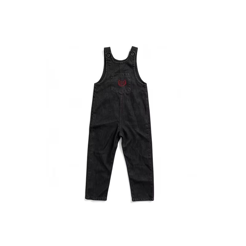 Blue & Black Denim – Black Baby Denim Overalls – Ali Picks AW26