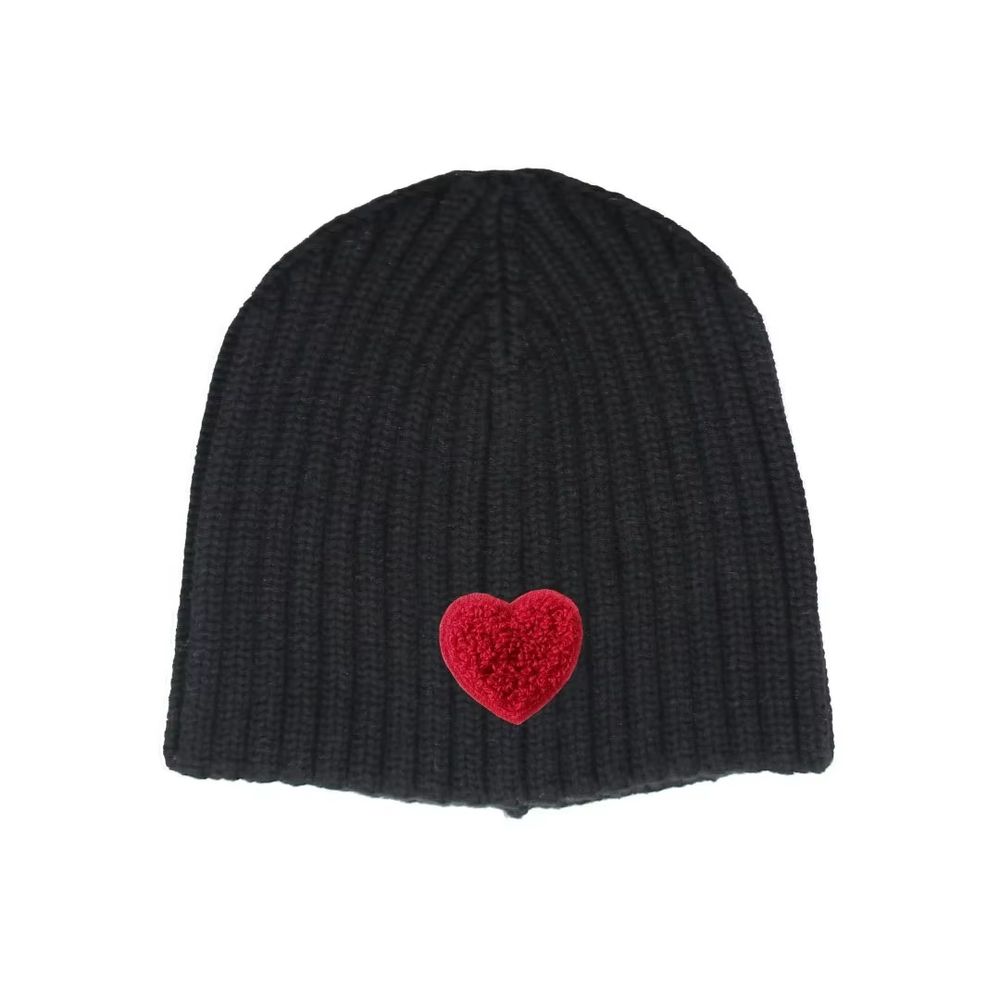 Patterned Baby Knit Beanie – Heart