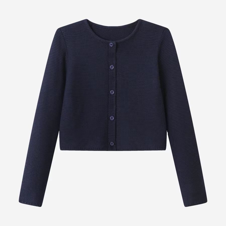 Burgundy Collection – Navy Knit Cardigan