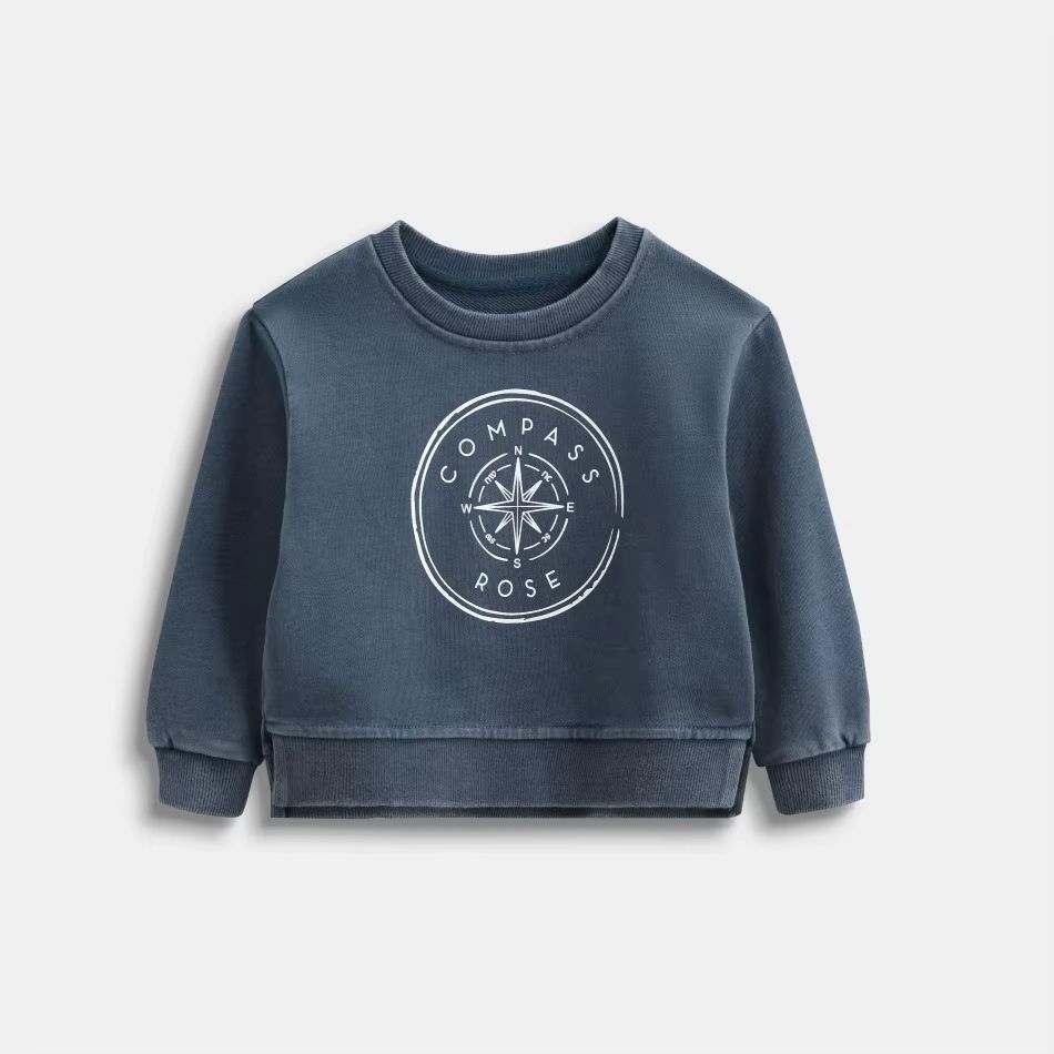 Compass Rose Collection Blue Boy Sweatshirt β Ali Plus AW26