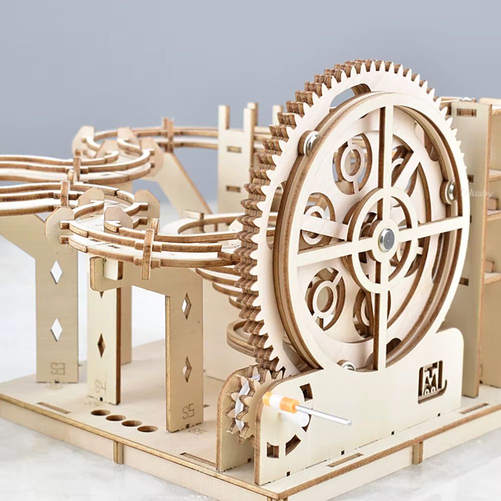 3D Wooden Marble Run Puzzle – Without box