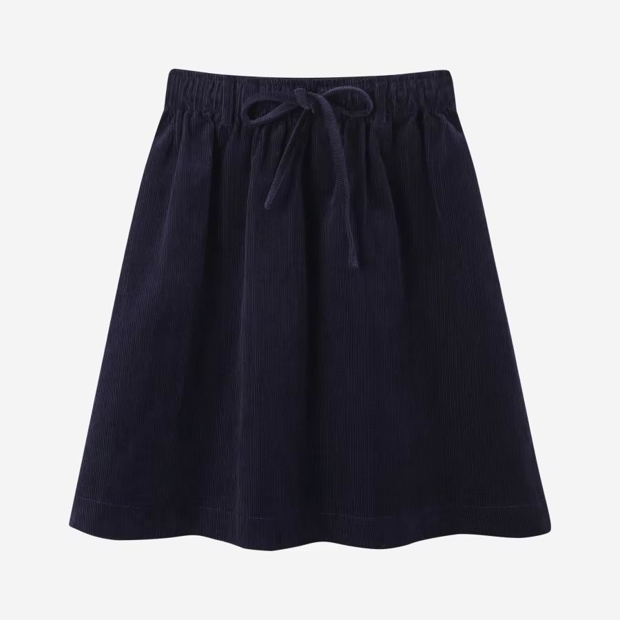 Corduroy + Sweatshirt Collection – Corduroy Navy Skirt