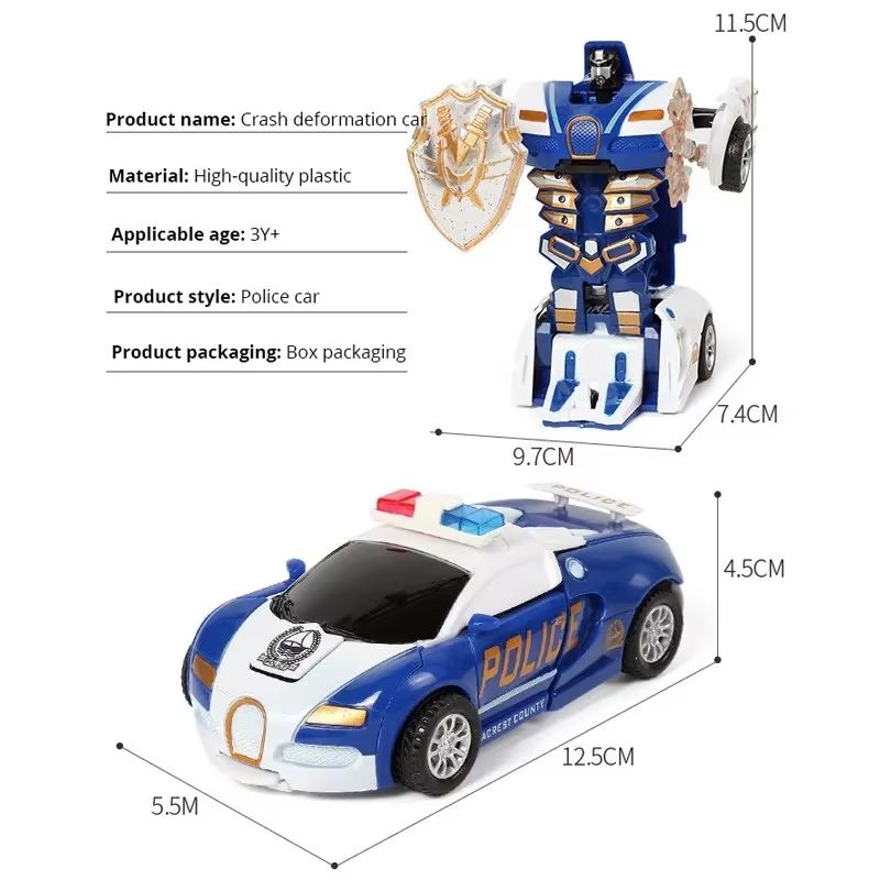 One-Key Transforming Car Toy