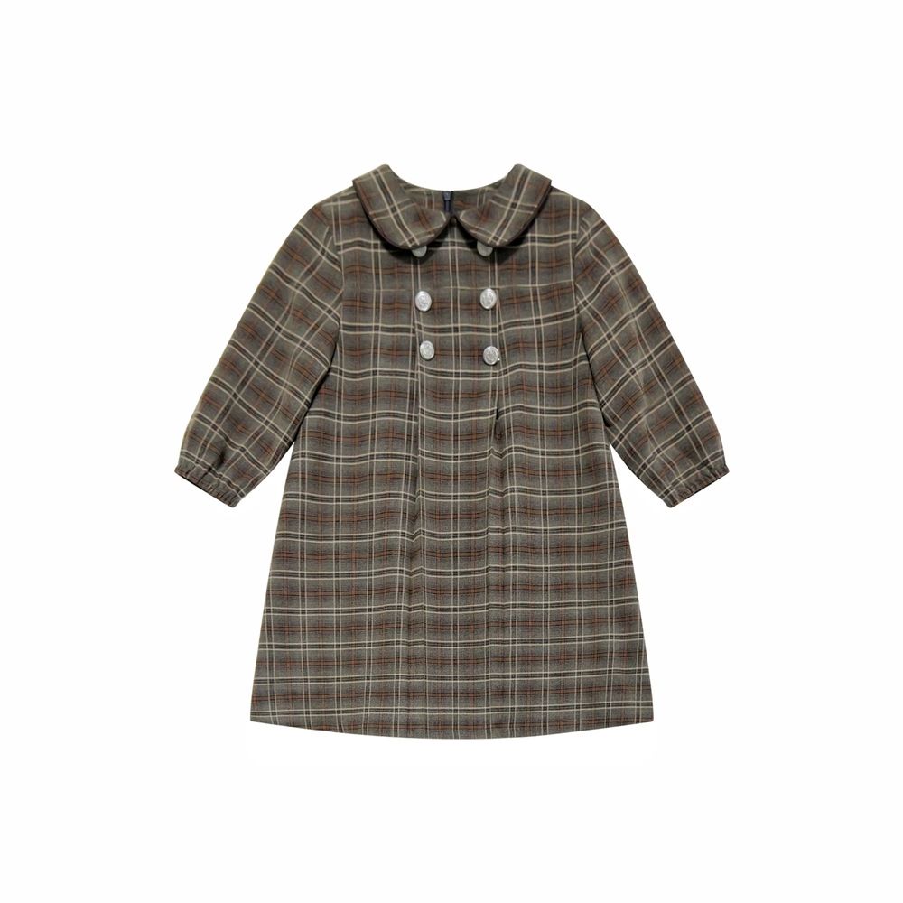 Chestnut Plaid – Girls Dress – Ali Plus AW26