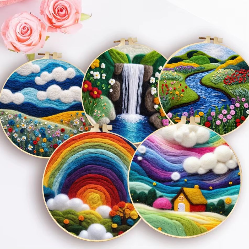 Landscape Wool Felting Kit – Design 115