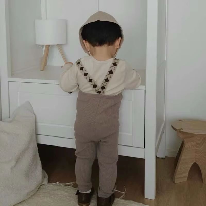 Baby Ribbed Suspender Leggings