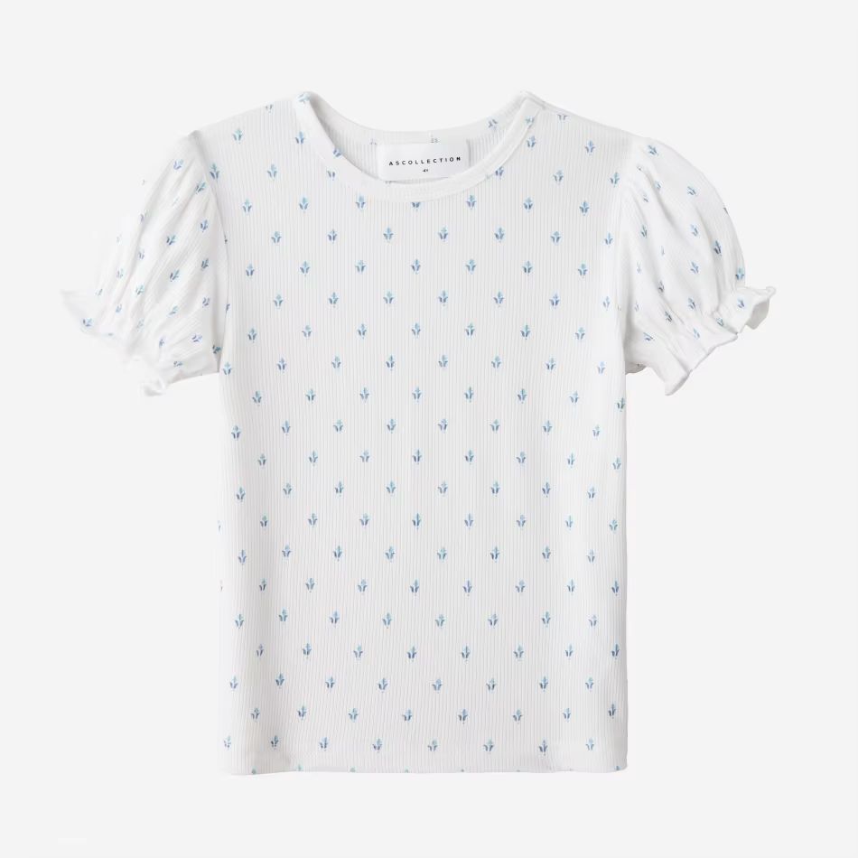 Blue Denim Collection – Blue Floral Short