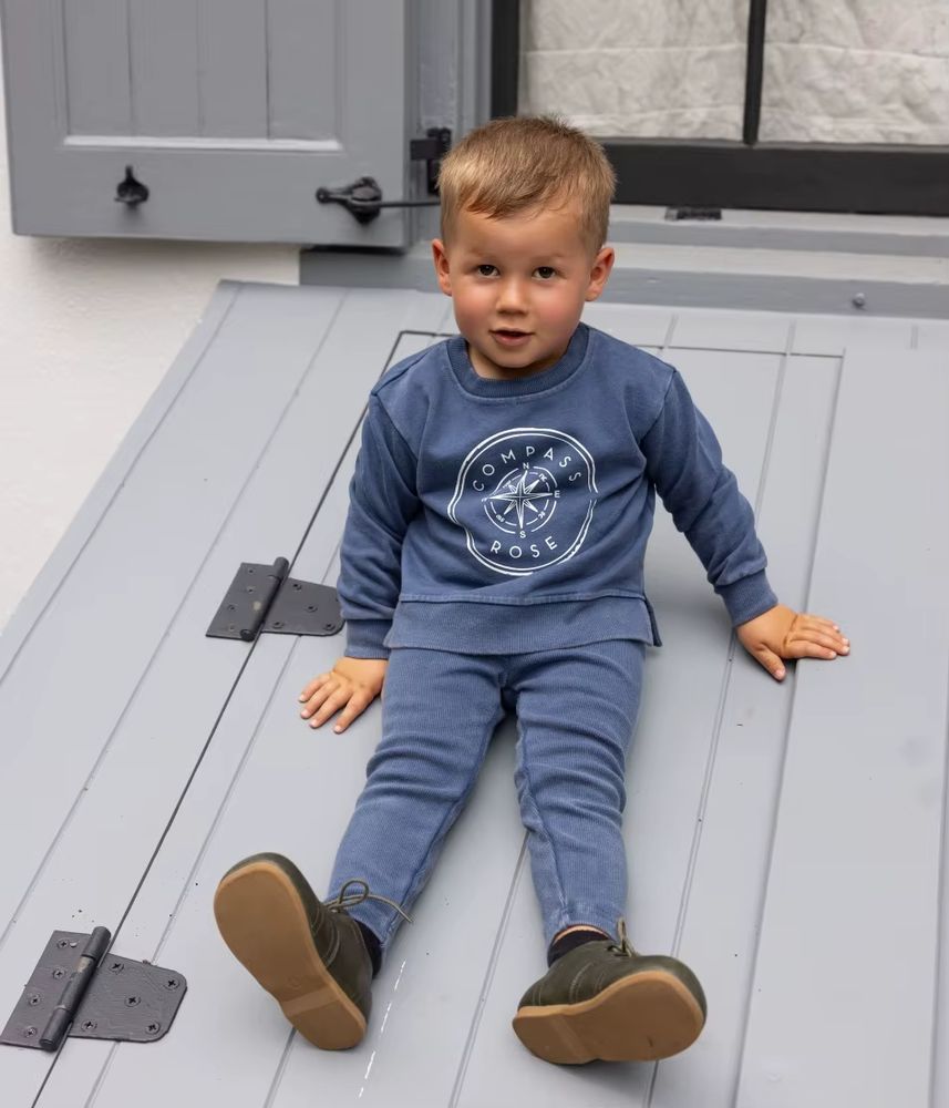 Compass Rose Collection – Blue Boy Sweatshirt