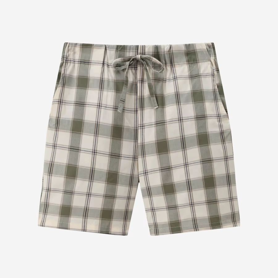 Grid & Pink Floral Collection – Boys Shorts
