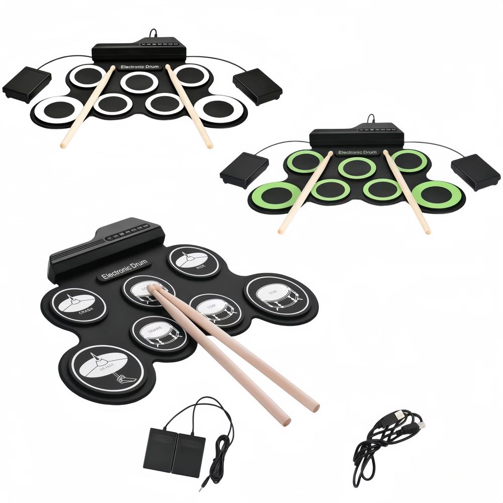 Roll-Up Electronic Drum Kit – Black Icon Edition